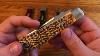 Case Xx Usa Mini Trapper Elk & Bison Red Fossil Tooth Custom Handles With Coa Nib